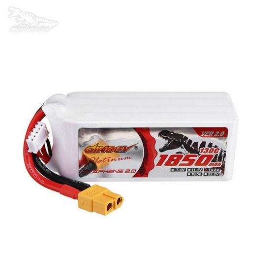 Dinogy Platinum Graphene 2.0 Version 2.0 - 1850mAh 14.8V 130C 4S - XT60