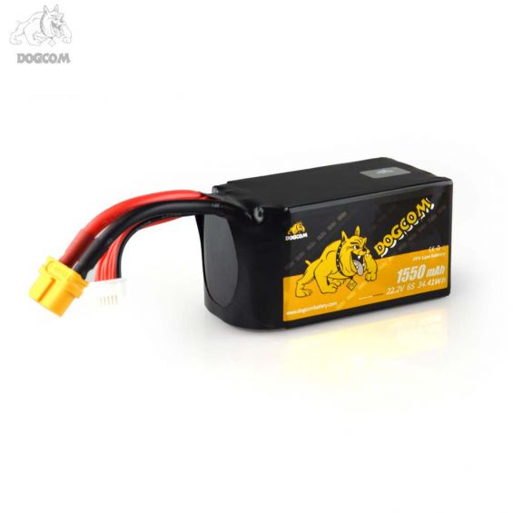 DOGCOM 1550mAh 160C 6S 22.2V LiPo Accu - XT60