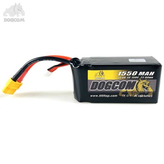 DOGCOM 1550mAh 150C 4S 14.8V LiPo Accu - XT60