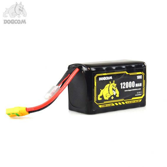 DOGCOM 21700 12000mAh 6S3P 22.2V Li-ion 10C - XT90