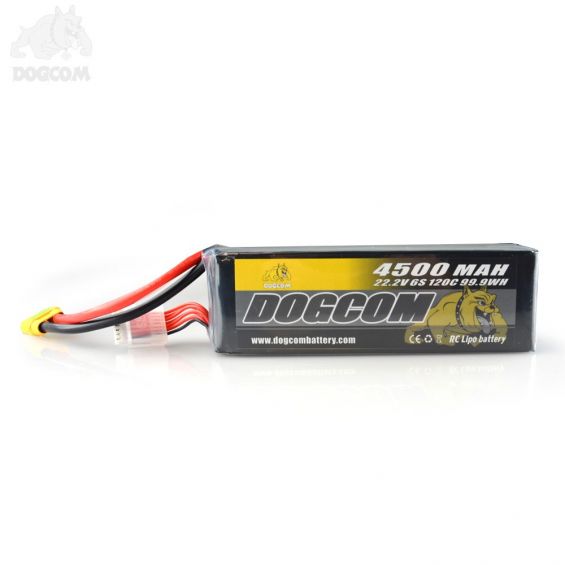 DOGCOM 4500mAh 120C 6S 22.2V LiPo Accu - XT90