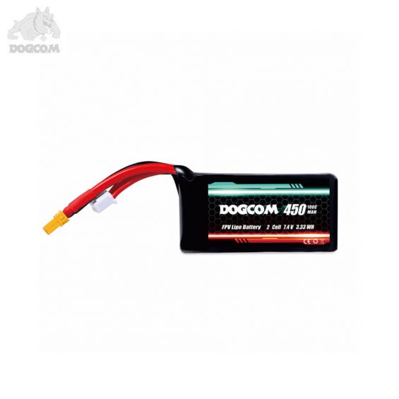 DOGCOM 450mAh 100C 2S 7.4V LiPo Accu - XT30