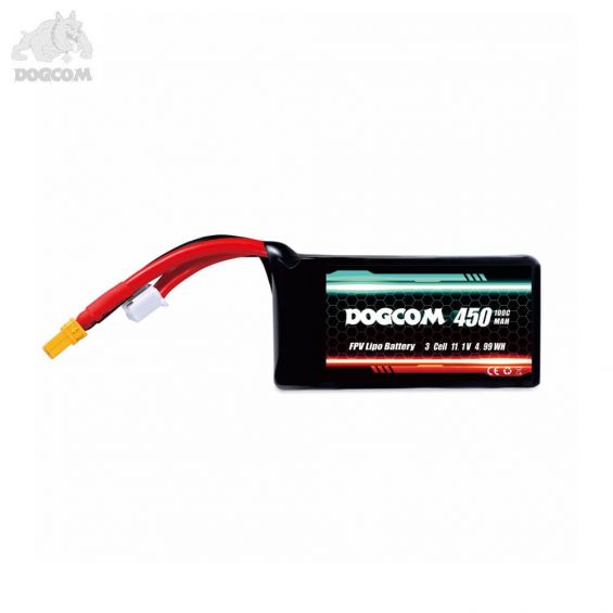 DOGCOM 450mAh 100C 3S 11.1V LiPo Accu - XT30