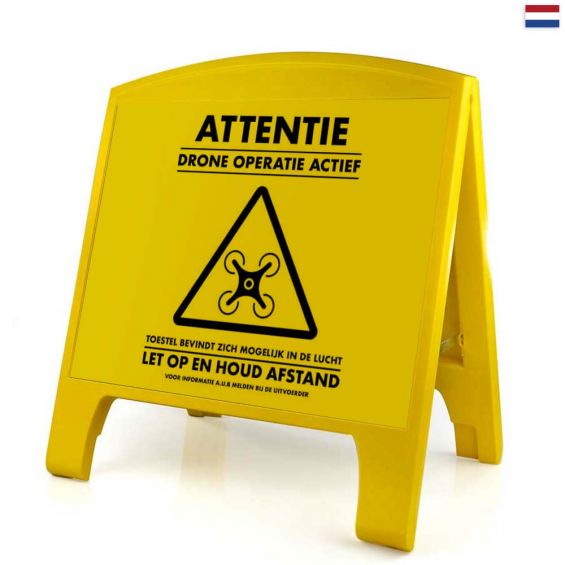 Warning Sign - Large - Nederlands