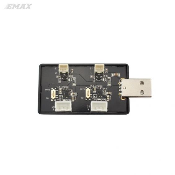 EMAX TinyHawk - 4-poorts 1S +2S LiPo USB Lader