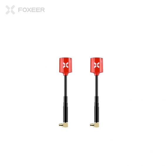 Foxeer Micro Lollipop 5.8GHz FPV Antenne (2 stuks) - ROOD - LHCP - MMCX 90°