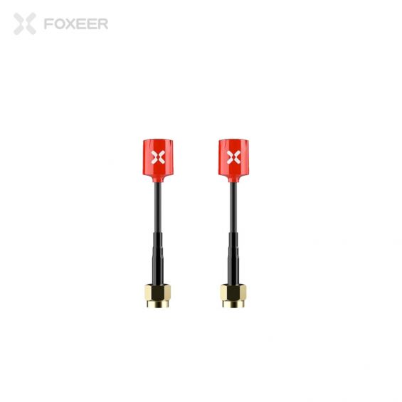 Foxeer Micro Lollipop 5.8GHz FPV Antenne (2 stuks) - ROOD - LHCP - SMA