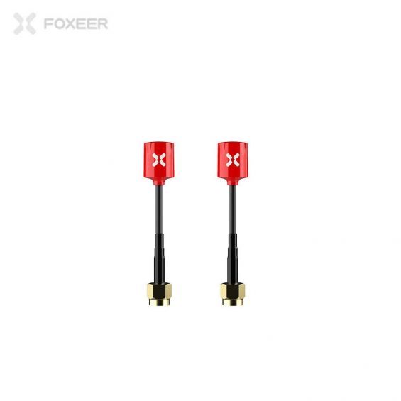 Foxeer Micro Lollipop 5.8GHz FPV Antenne (2 stuks) - ROOD - RHCP - SMA