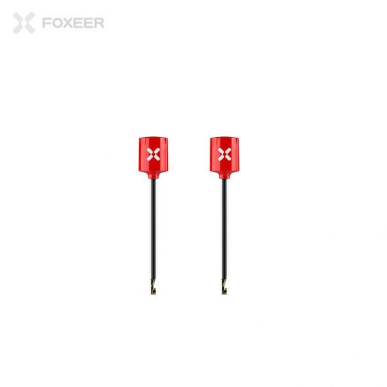 Foxeer Micro Lollipop 5.8GHz FPV Antenne (2 stuks) - ROOD - RHCP - U.fl
