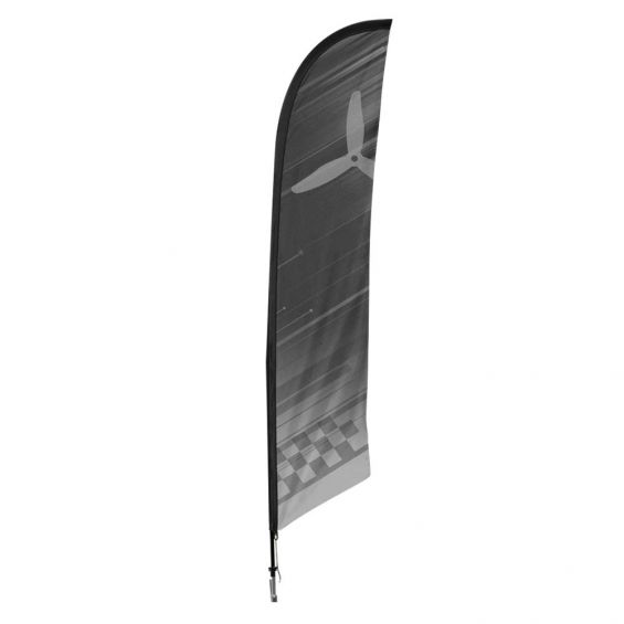 FPV Drone Racing Vlag (4 meter) - ZWART