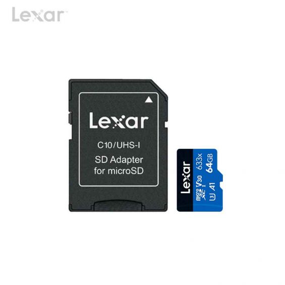 Lexar High-Performance 633x MicroSD Geheugenkaart - 64GB