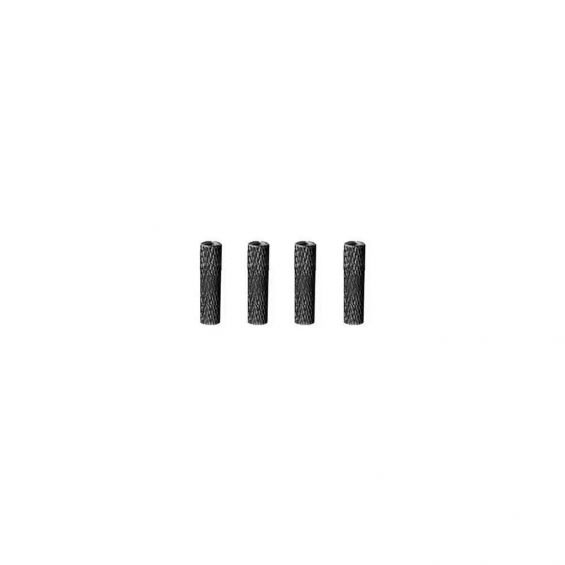 M2 Aluminium Standoffs (4 stuks) - GEKARTELD - 15mm - ZWART