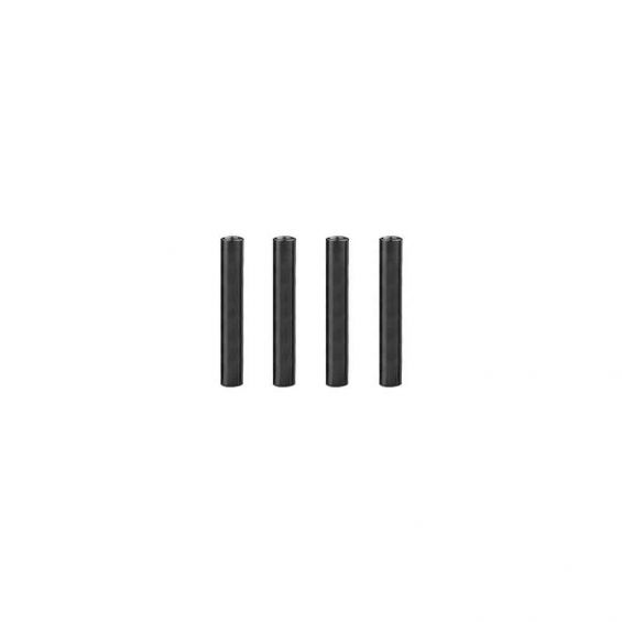 M2 Aluminium Standoffs (4 stuks) - ROND - 25mm - ZWART