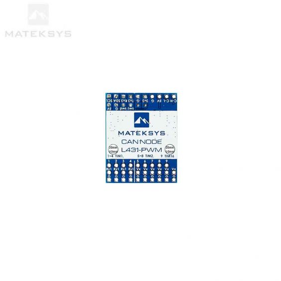 Mateksys AP_Periph DroneCAN naar PWM adapter - CAN-L4-PWM
