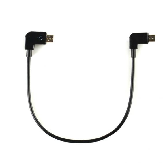 MicroUSB 90º naar MicroUSB 90º Kabel - 30cm