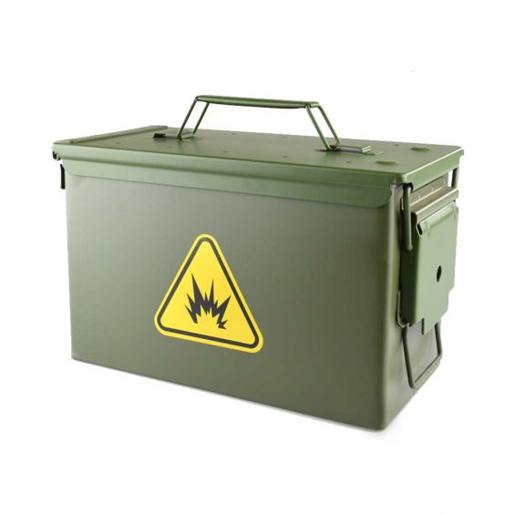 Steel Ammo Utility Box - GREEN - EXPLOSIVE