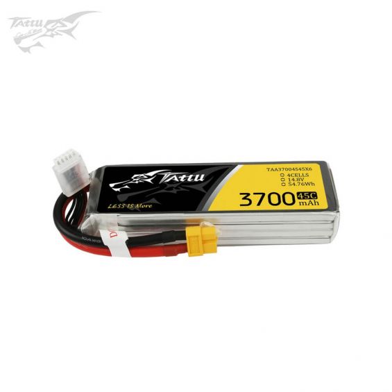Tattu 3700mAh 14.8V 45C 4S LiPo Accu - XT60