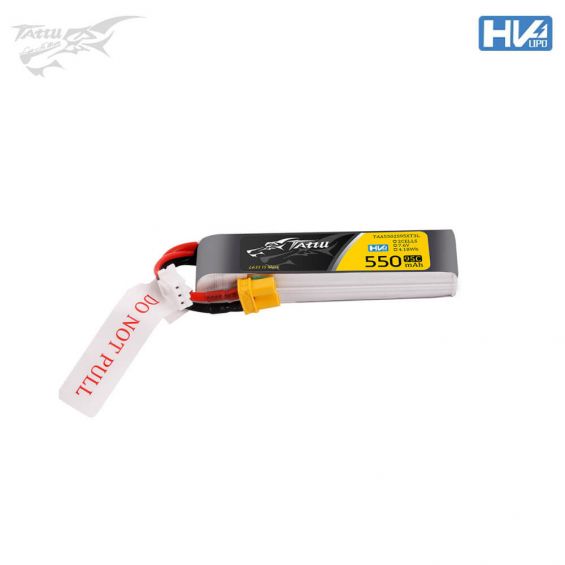 Tattu 550mAh 2S 95C 7.6V HV LiPo Accu - XT30