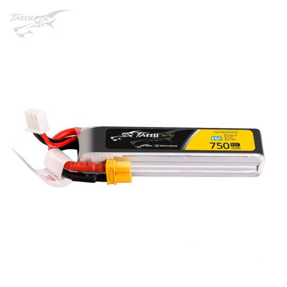 Tattu 750mAh 95C 2S1P 7.6V HV LONG LiPo Accu - XT30