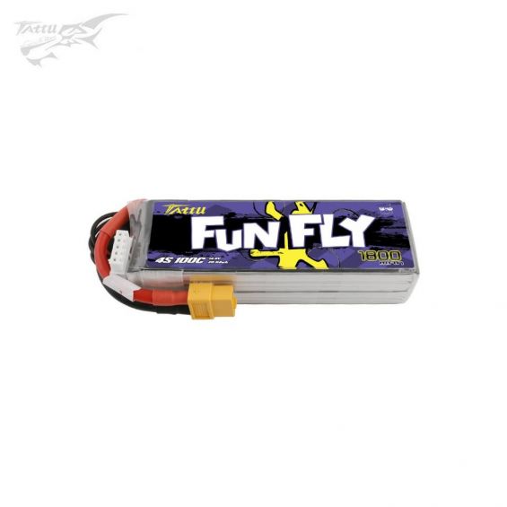 Tattu FunFly 1800mAh 14.8V 100C 4S LiPo accu