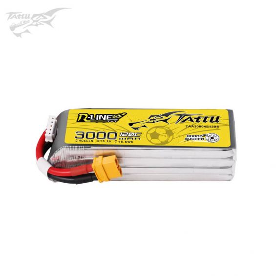 Tattu 3000mAh 15.2V 120C 4S LiPo Battery - XT60