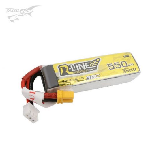 Tattu R-Line 550mAh 7.4V 2S 95C LONG - XT30