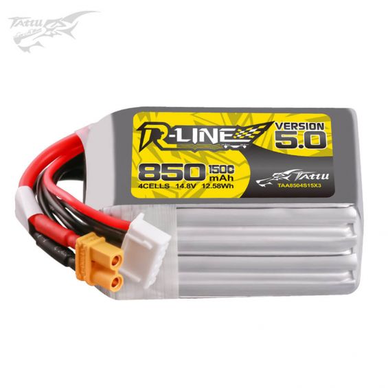 Tattu R-Line Version 5.0 850mAh 14.8V 4S 150C - XT30