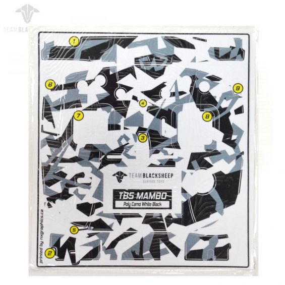 TBS Mambo - Skin - Poly Camo White Black