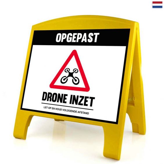 Warning Sign - Large - Drone Operatie - Nederlands