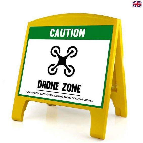Warning Sign - Large - Drone Zone - English