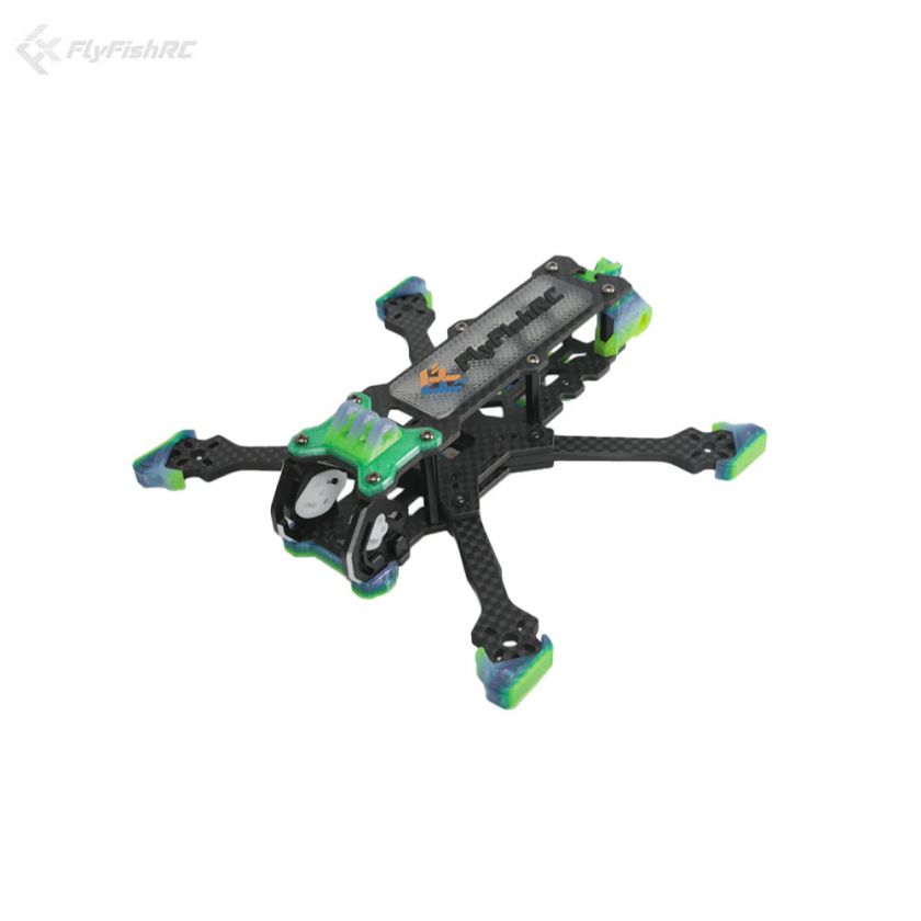FlyingFish 14×21.5、9.4kg軽量カスタム FlyFish RC Volador O4 VX3 3 inch - Pro T700 - Frame Kit - Black