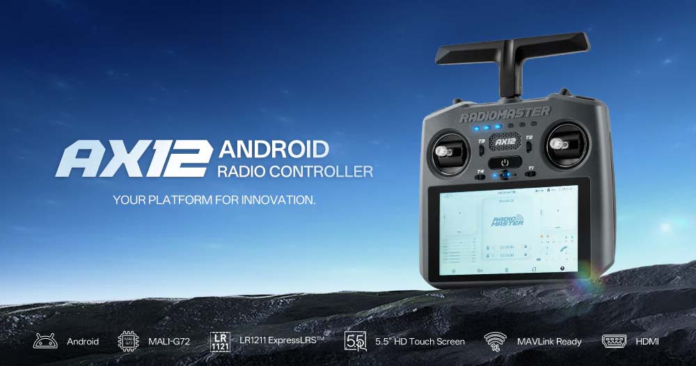 RadioMaster AX12: de eerste Android FPV zender