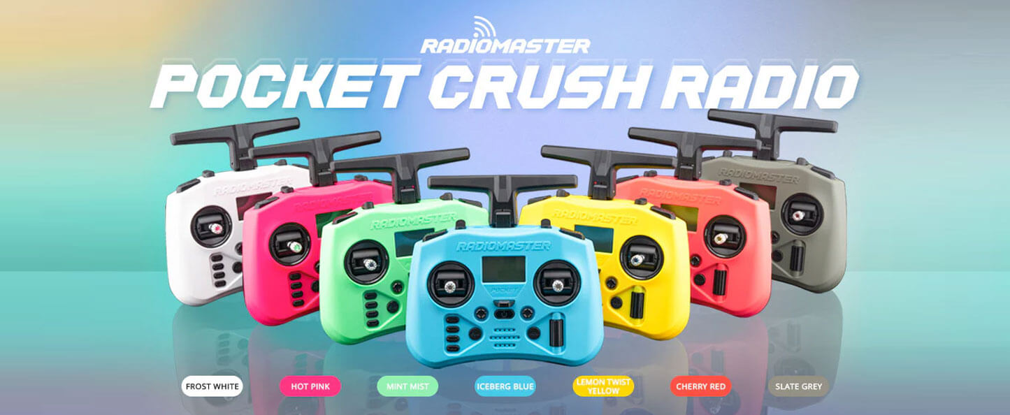 RadioMaster Pocket Crush in 7 kleuren