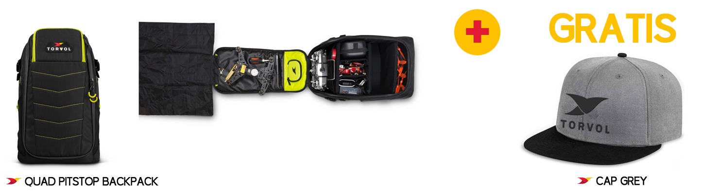 Quad Pitstop Backpack + GRATIS Cap