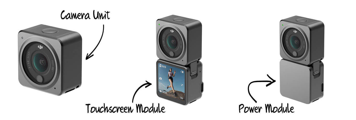 DJI Action 2 camera modules