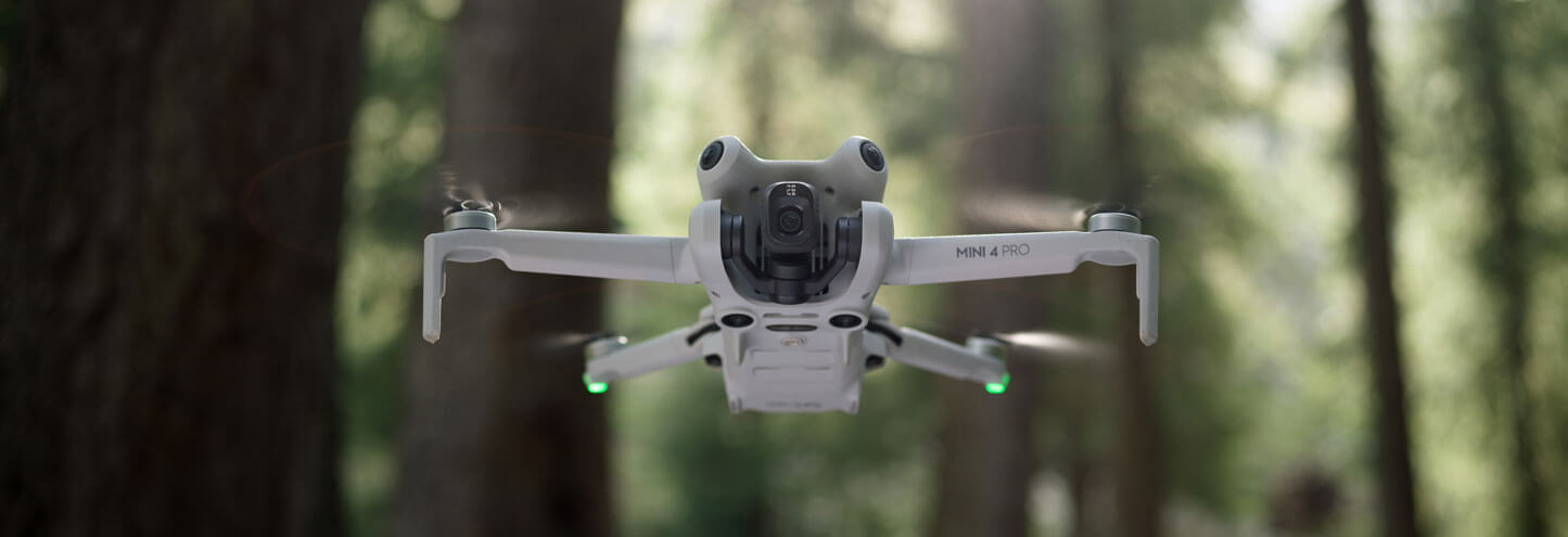 DJI Mini 4 Pro drone flying